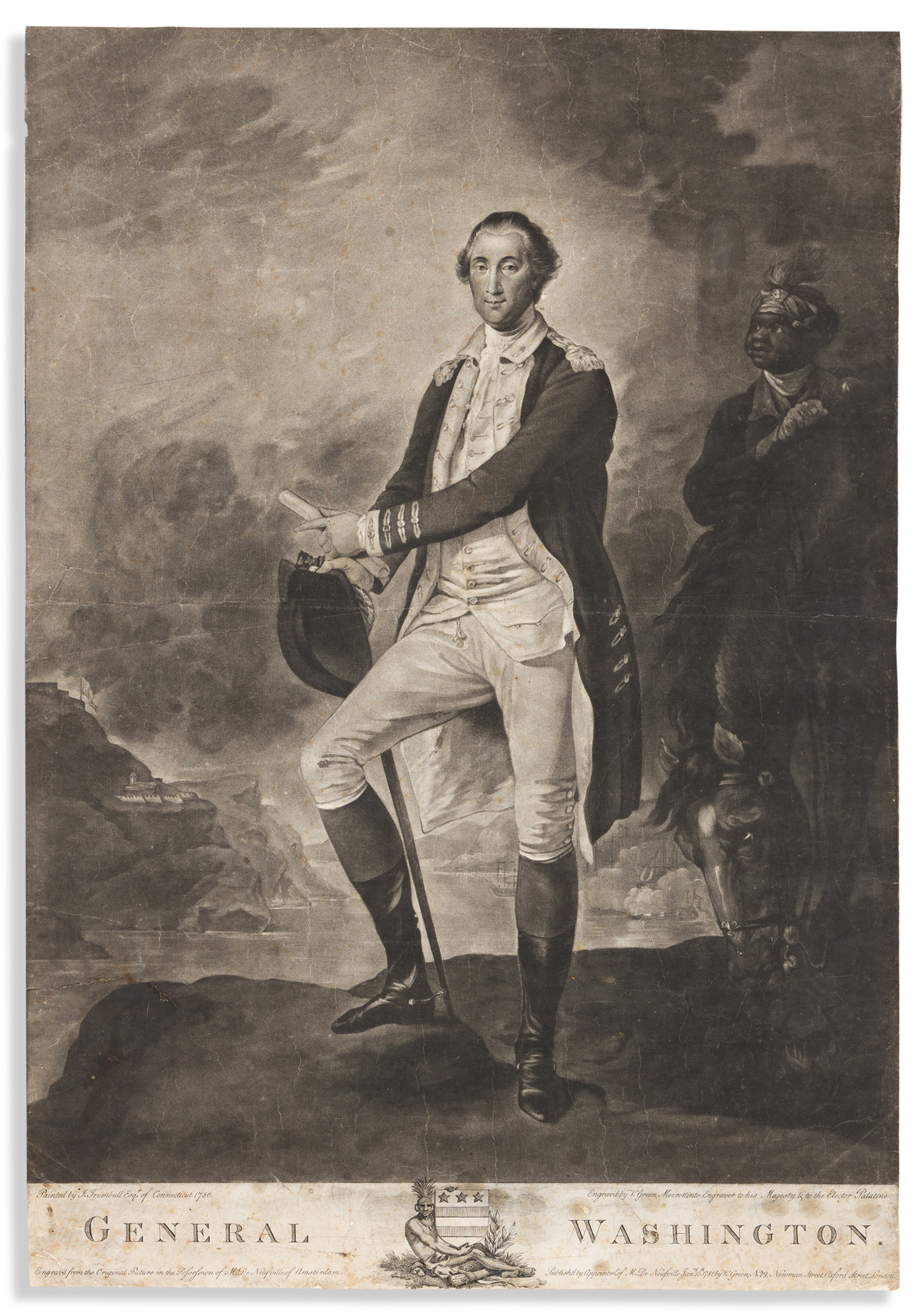 (WASHINGTON.) Valentine Green, engraver; after John Trumbull. General Washington.